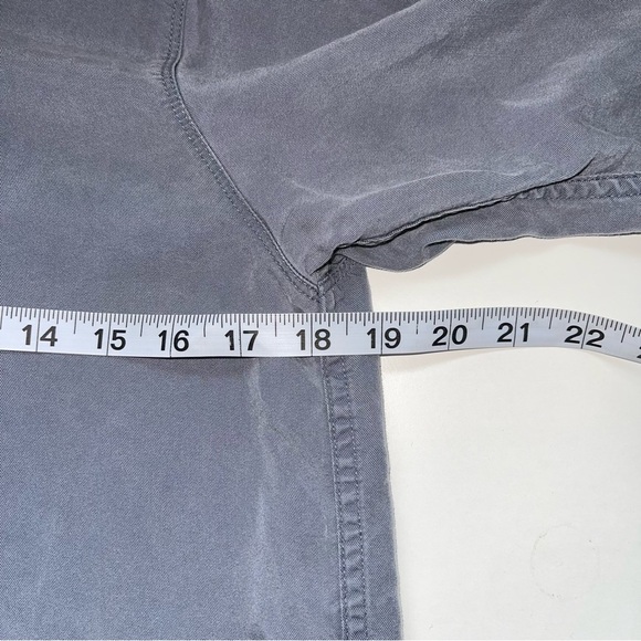 Abercrombie & Fitch Blue Gray Button Down Utility Shirt Xsmall Women’s - Picture 6 of 10